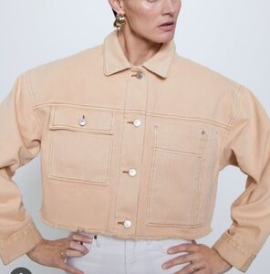 Zara Tan Outerwear Sz-Lrg